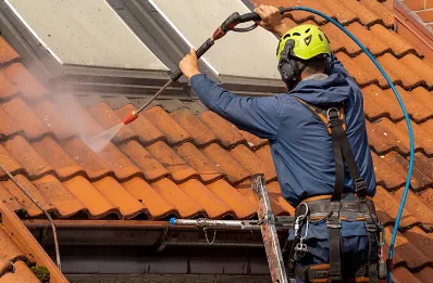 Démoussage et hydrofuge de toiture à Pontécoulant